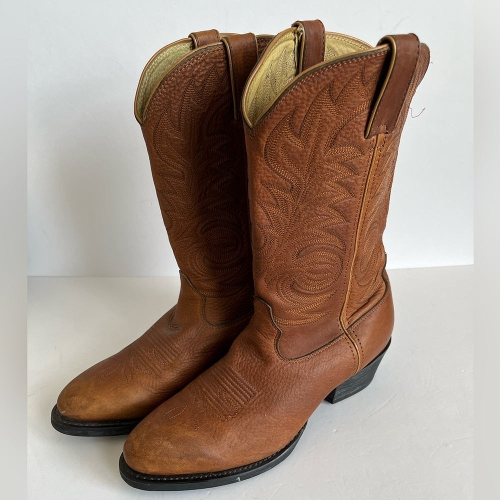 Durango Western Cowboy Boot Men's Tan Leather Size 9.5 EE DB5132